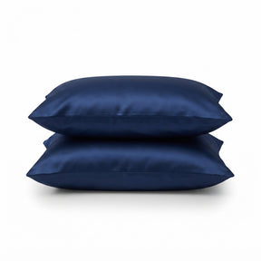 Housse de coussin en satin — Lot de 2